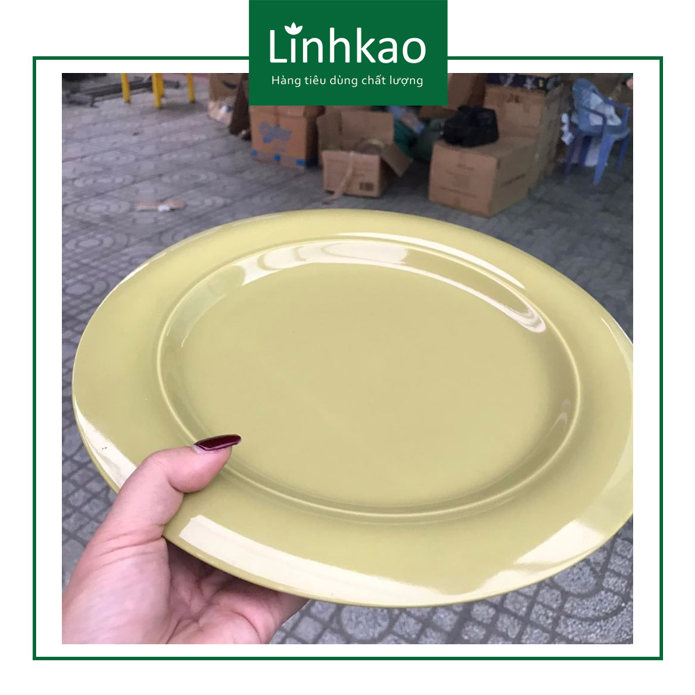 ĐĨA SỨ TRÁNG MEN CAO CẤP 30CM