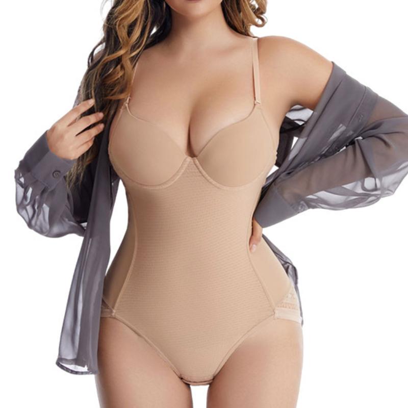 Women's Seamless Body Shaper One Piece Shapewear Tops Tummy Control  Shapewear Seamless Tank Top Jumpsuit with Bra