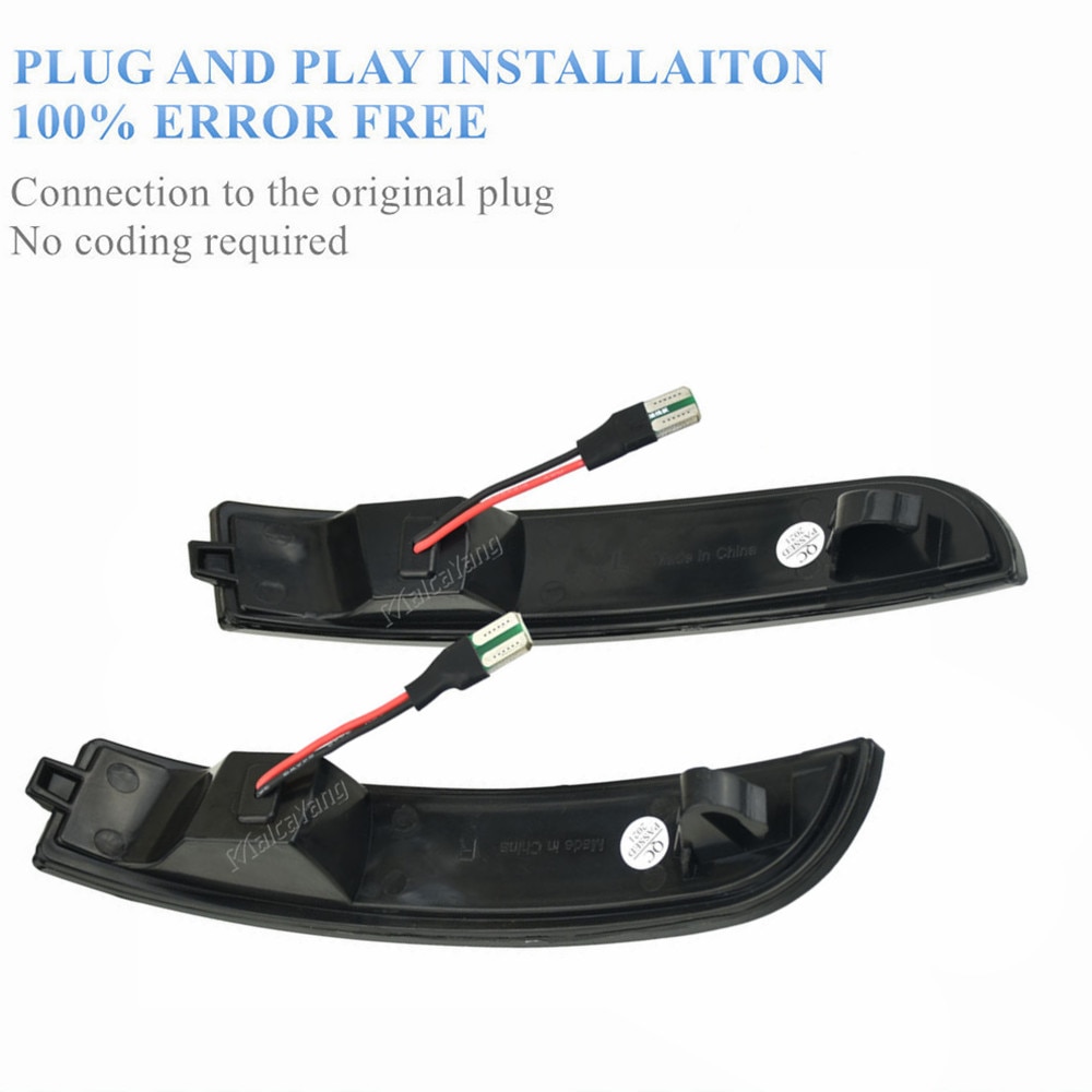For Ford Kuga Ecosport Dynamic Blinker LED Turn Signal Light Side Mirror Indicator Sequential 2013 2014 2015 2016 2017 2018 2019