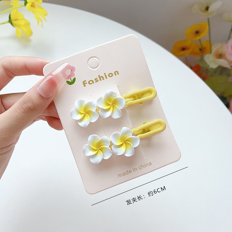 Kẹp tóc, cột tóc hoa sứ dễ thương - Kẹp tóc phong cách Hàn Quốc - Selenshop