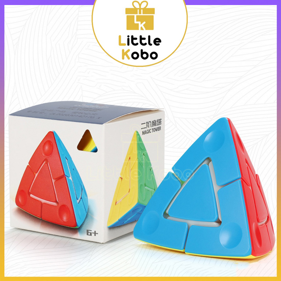 Rubik SengSo 2x2 Duo Pyraminx Cube Rubic Biến Thể Stickerless Đồ Chơi Trí Tuệ Trẻ Em Phát Triển Tư Duy - Little Kobo