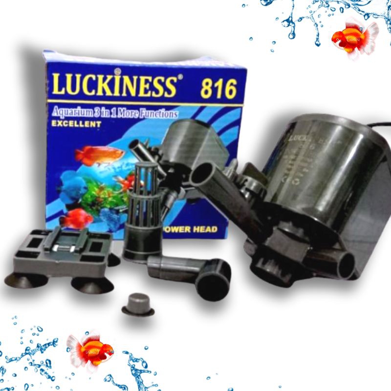 Pompa aquarium kolam hidroponik LUCKINESS 816 Submersible pump