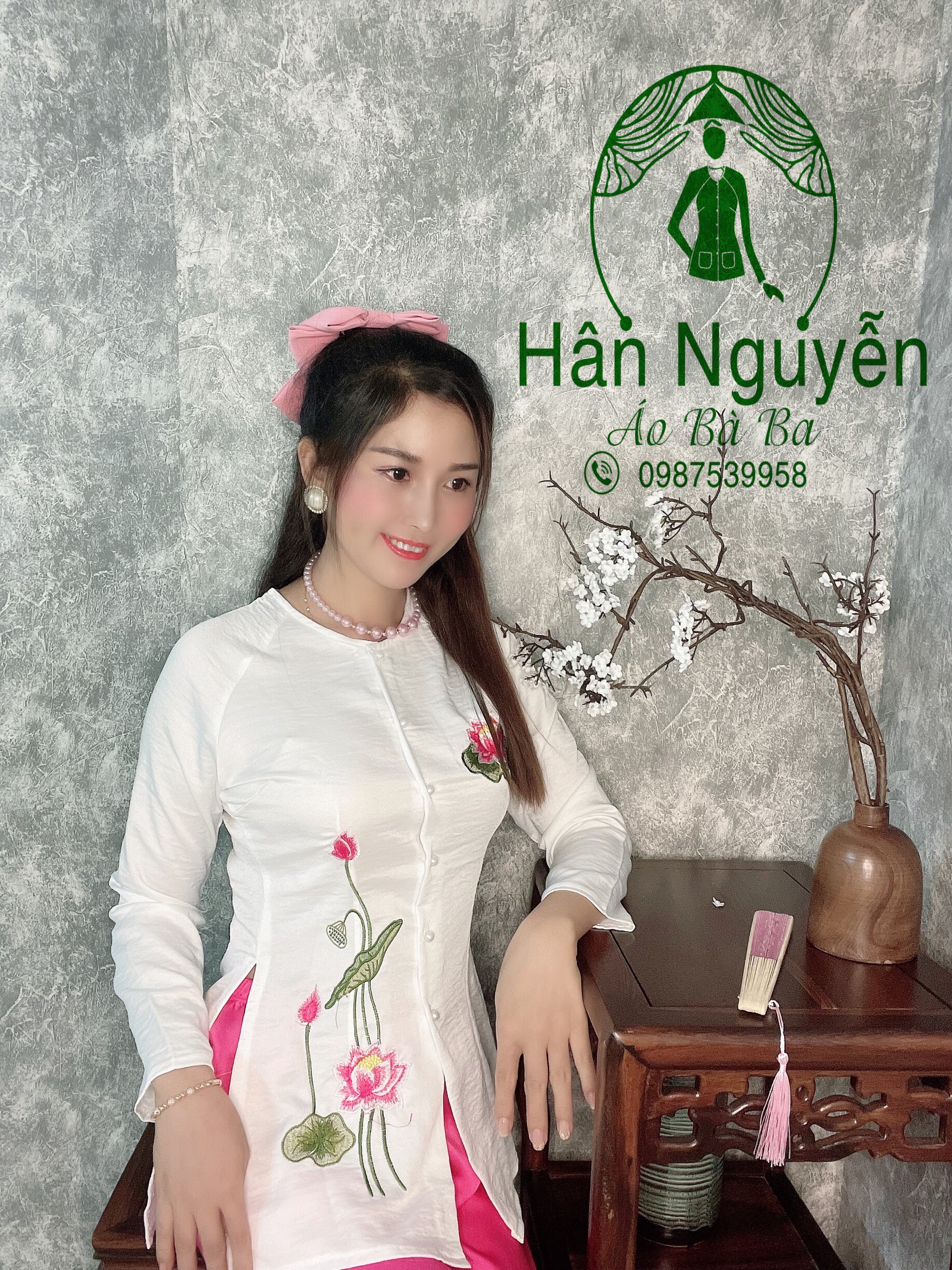 SÉT BÀ BA THIÊU SEN ( CÓ KÈM QUẦN )