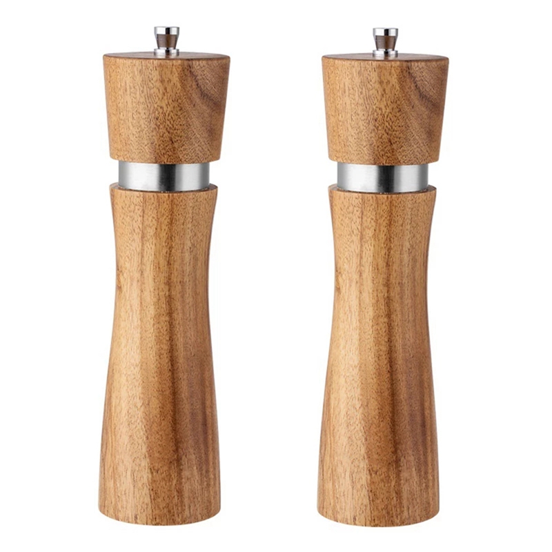 Salt and Pepper Shakers Grinders Manual Bottle,Adjustable for Kitchen