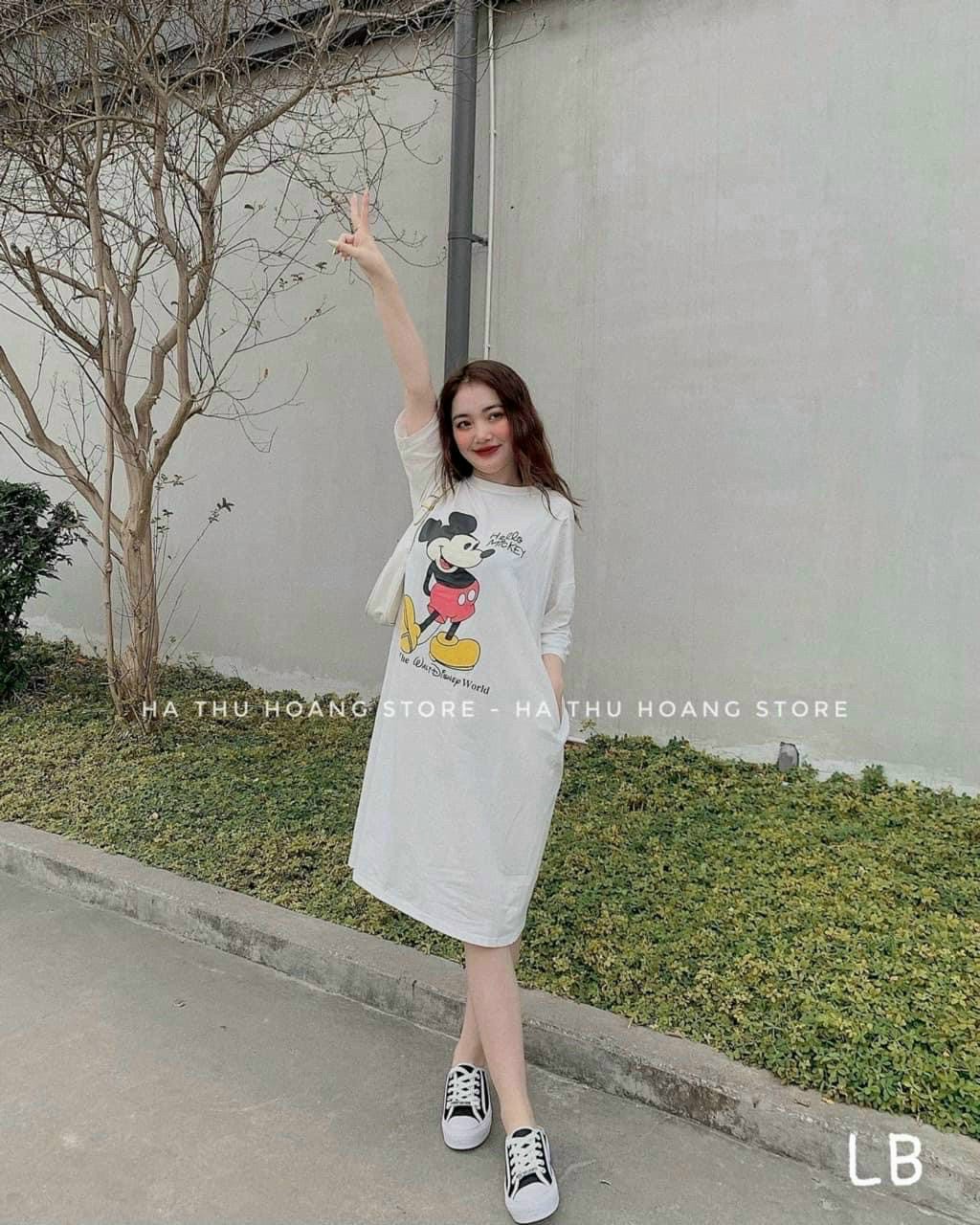 Đầm suông dài - váy suông nữ công sở,đi chơi vải đũi xước mềm mịn thoáng mát form rộng-đầm bầu