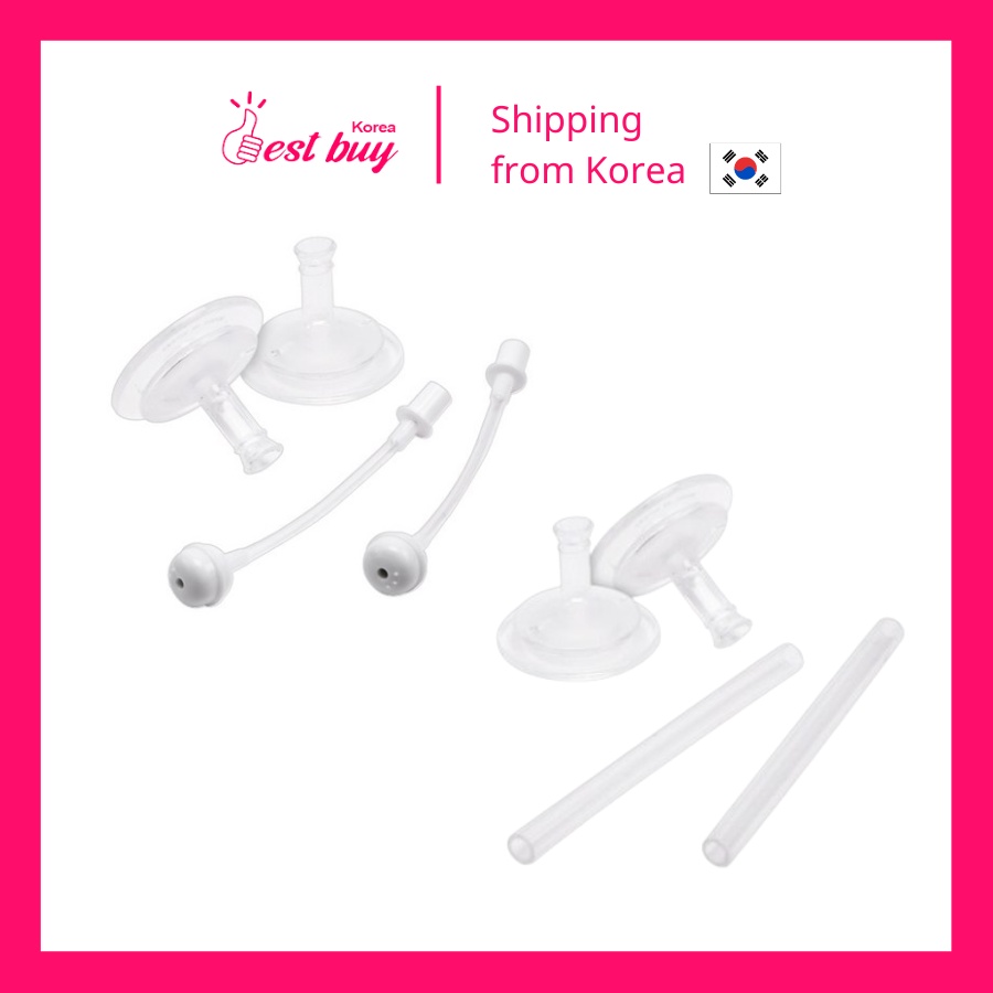 Set 2 ống hút silicon thay thế bình nước Edison