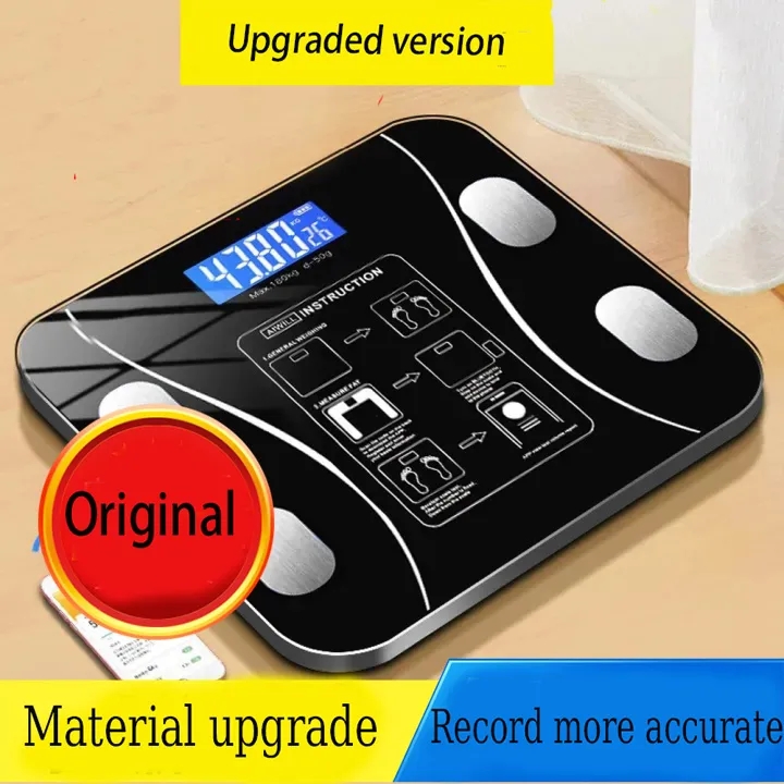 Home weight scale LED display Intelligent body fat scale Rechargeable