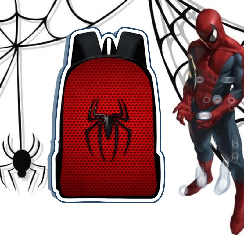 Esspreso Spider Man backpack, elementary school cartoon backpack, boys backpack, Superman Spider Man Batman.