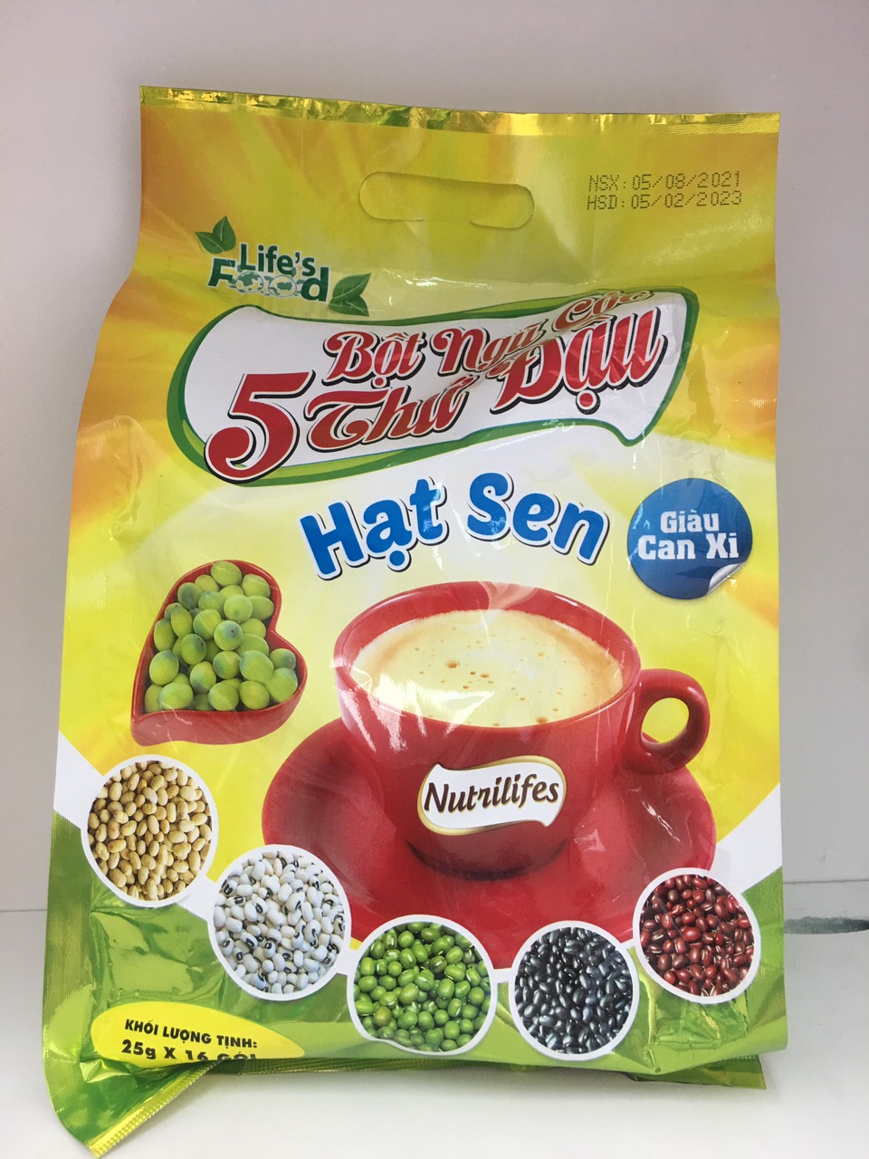 Bột ngũ cốc 5 thứ đậu Hạt Sen 400g ( Ngũ cốc dinh dưỡng )
