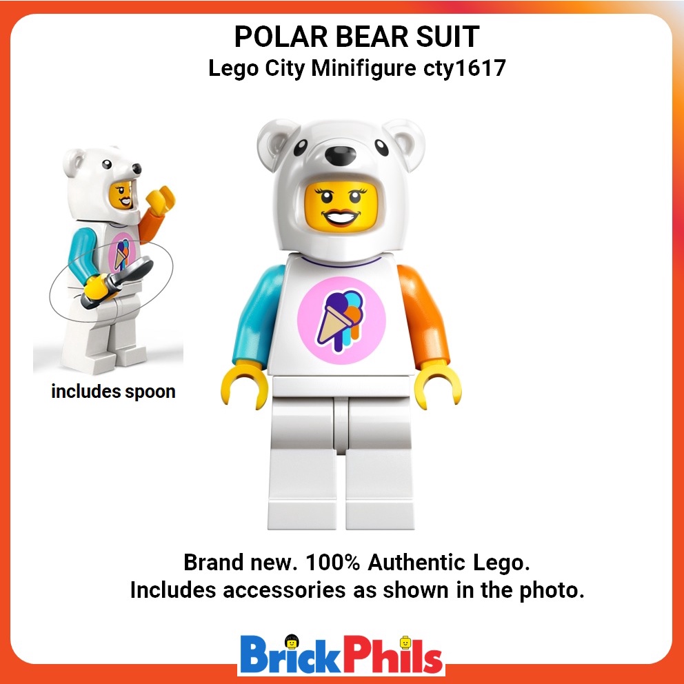 Lego City Minifigure cty1617 Polar Bear Suit Lazada PH