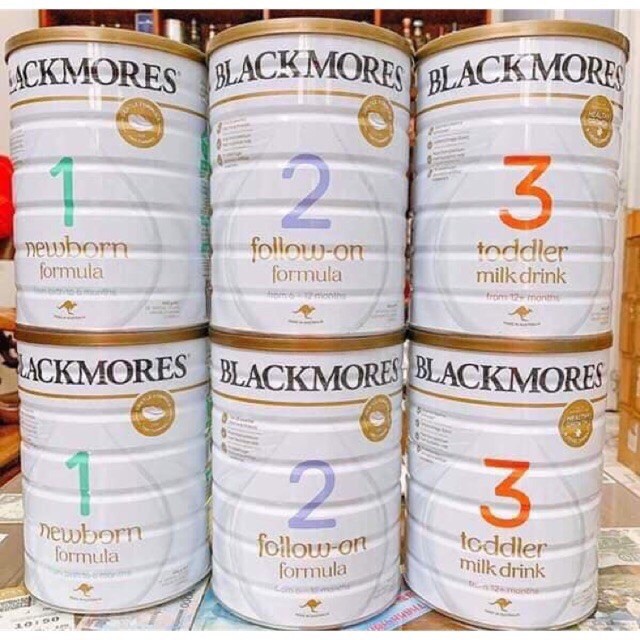 (FREESHIP) Sữa Blackmores hàng ÚC lon 1+2+3 900g