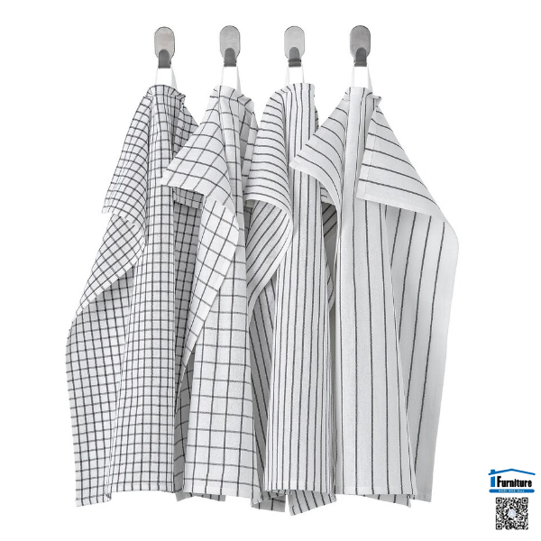 BỘ 4 KHĂN LAU BÁT RINNIG IKEA - KẺ 45 x 60 cm