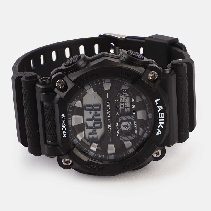 Lasika LED Sports Digital watch For Men, Boys &  Kids - Waterproof High Quality Material - Random Multicolor & Multi Design Art # SS - Lasika Sport Watch -K-SportChWR30-90700-0080a. 