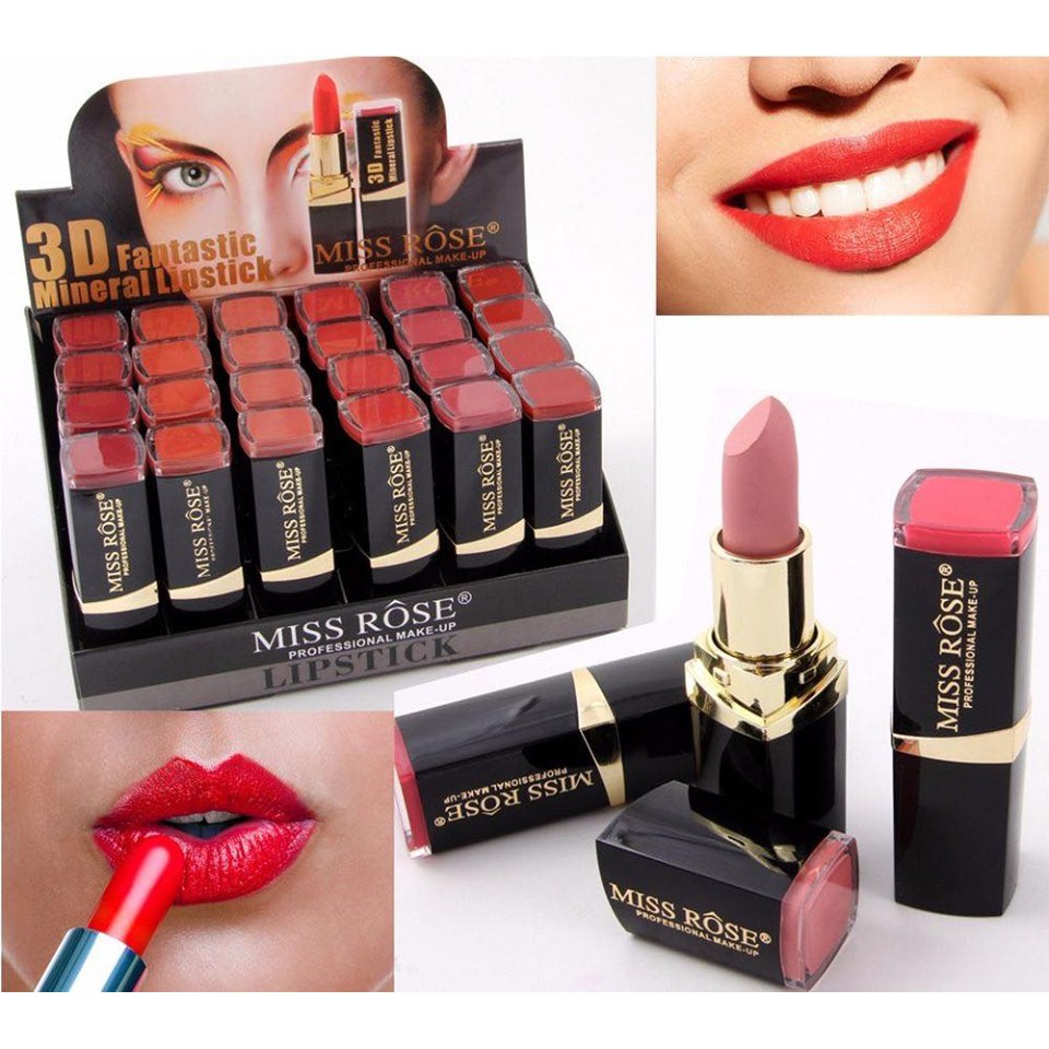 COMBO 12CAY SON MISS ROSE 3D SIÊU LÌ  