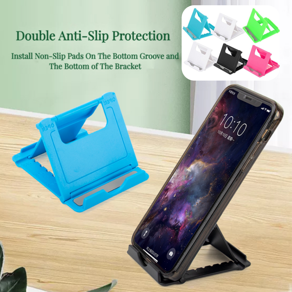 Multifunctional Portable Table Adjustable Double Folding Mobile Phone Holder Home Universal simple Desktop lazy cellphone Stand