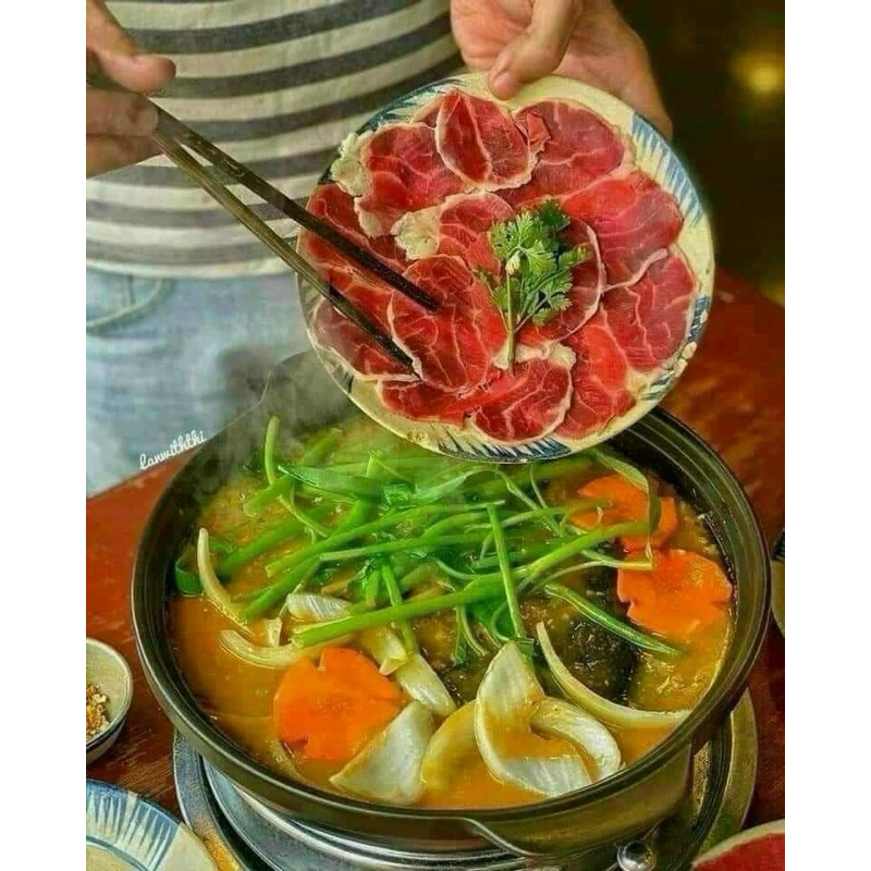 Bắp bò hoa cắt lát khay 500g (giao tphcm)