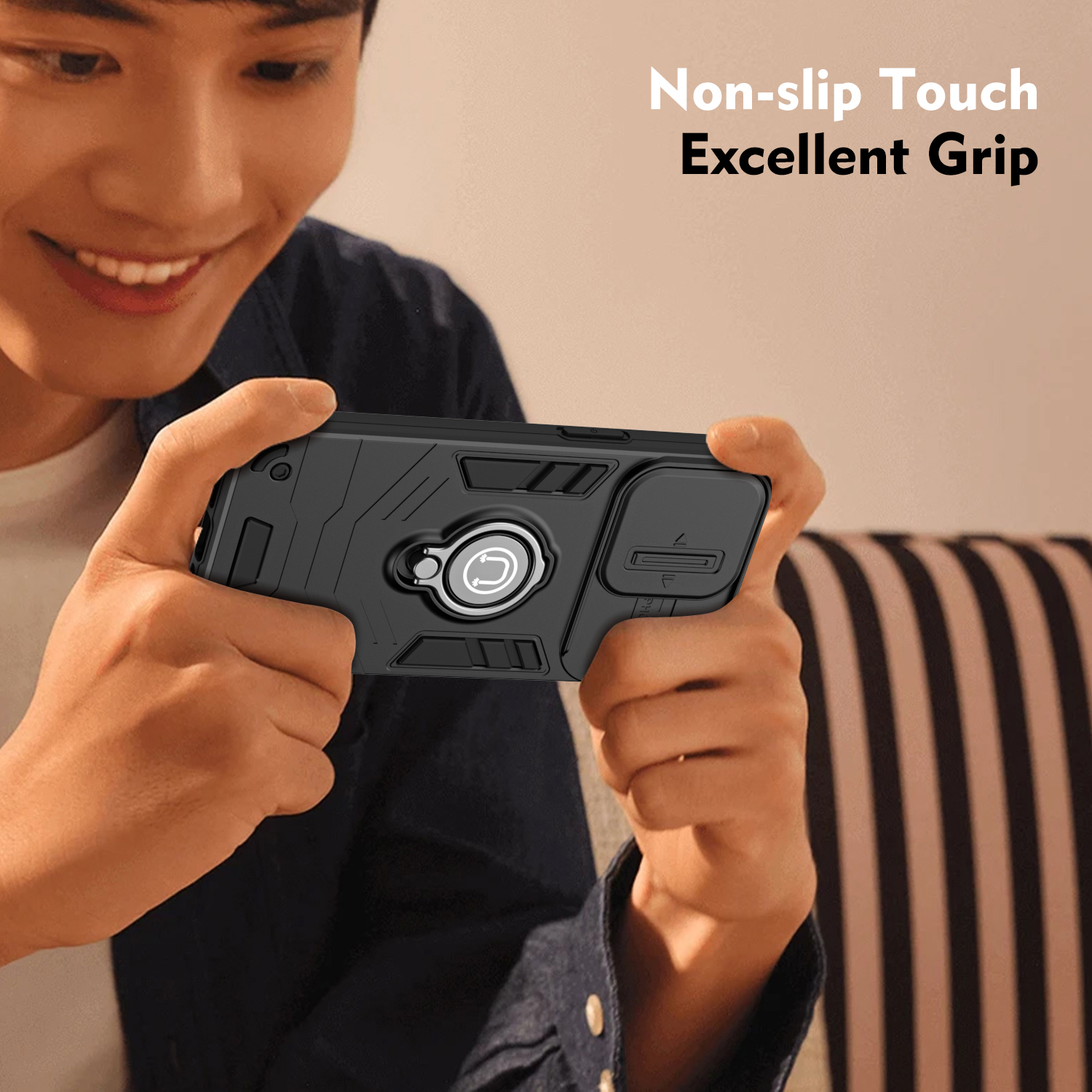 For infinix smart 10 Plus Design Phone Case Shockproof Armor iron Metal Ring Kickstand Bracket Casing for infinix smart 10+ Design Cover Casing HP.