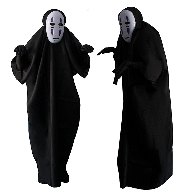 Esspreso cosplay costume faceless man costume halloween horror ghost face costume mask