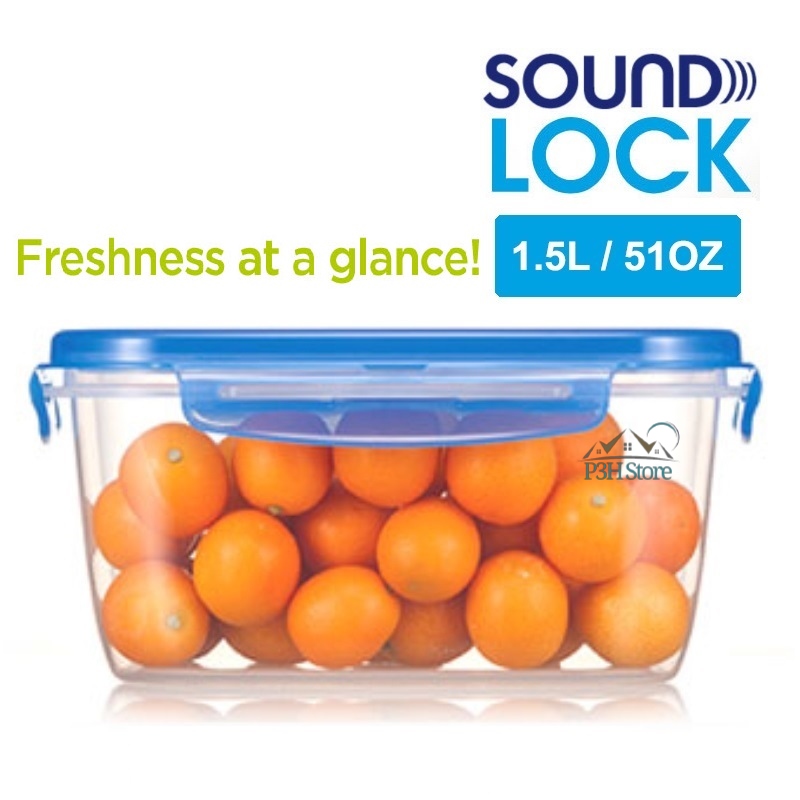 Hộp bảo quản Lock&Lock Sound Lock dung tích 1.5L hình chữ nhật LEP551 LEP552 LEP553 LEP511 LEP531