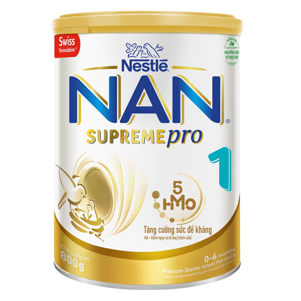 [Date 9.2024] Sữa NAN SUPREME PRO số 1 Lon 800g (0-6 tháng)