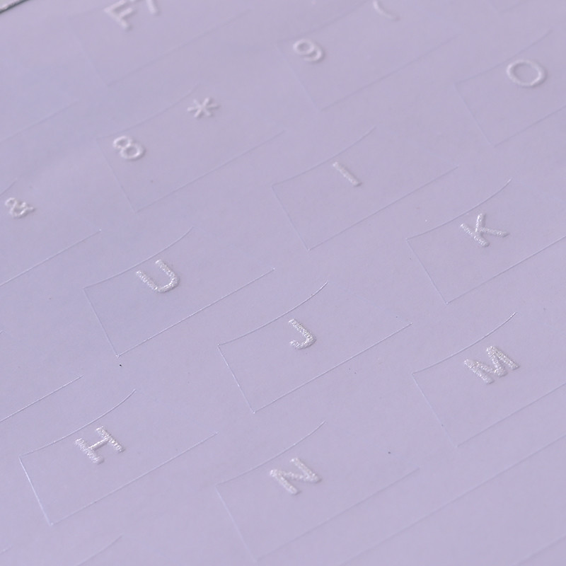 สติกเกอร์แกะสลักด้านข้างสำหรับแป้นพิมพ์เครื่องกล CLEAR ABS Keycaps ตัว ...