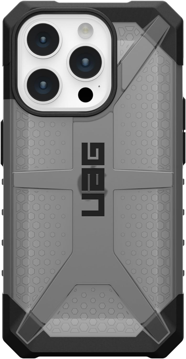 UAG Case Compatible with iPhone 15 Pro Max 15 Plus Case Plasma Ice Rugged Transparent Clear Military Grade Drop Tested Protective Cover