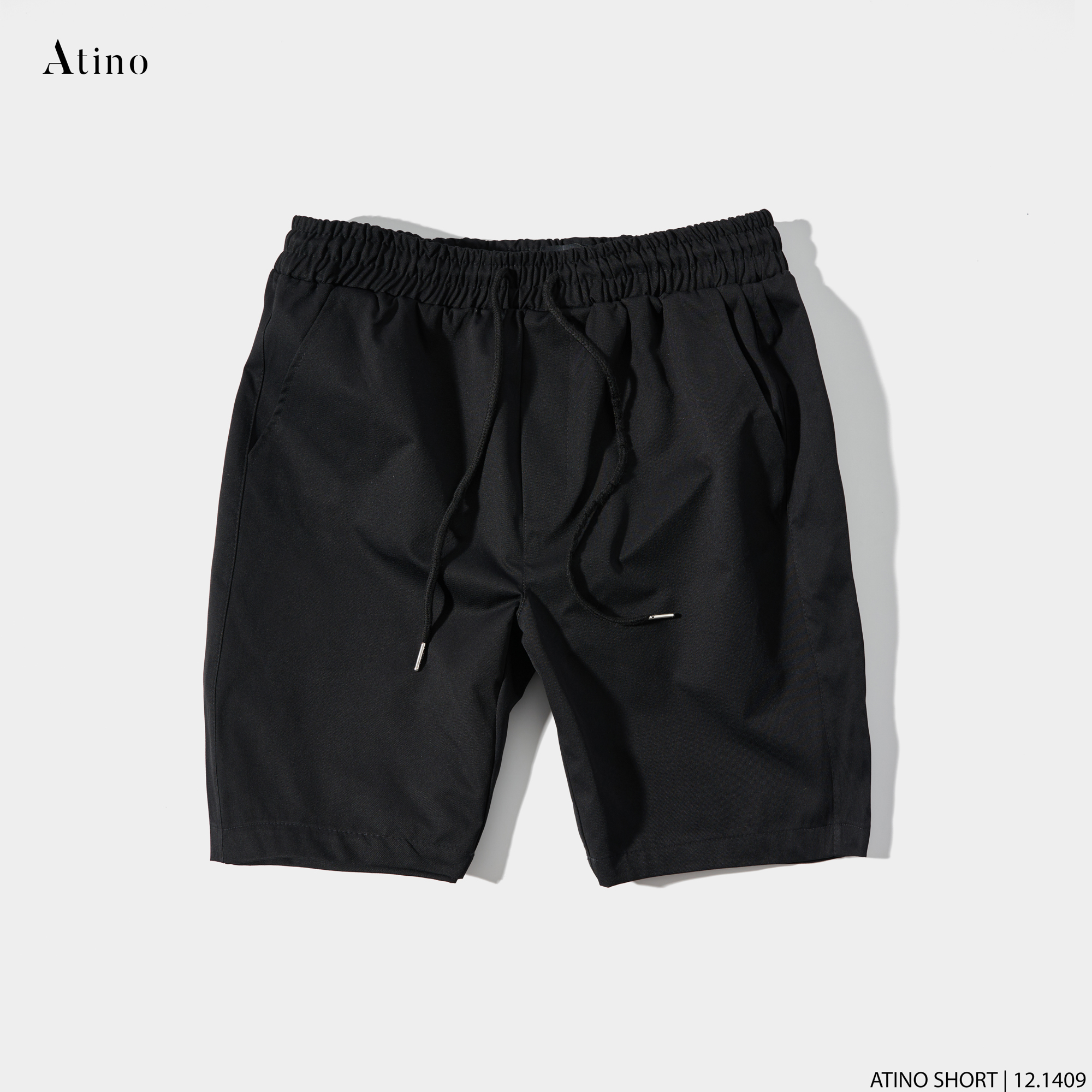 Quần Short Kaki Nam Trơn ATINO Chất Liệu Vải Kaki Dáng Trẻ Trung Form Regular QS12.1409