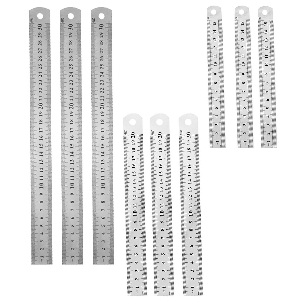 Steel Rulers Micro 【Unique features】Ruler Metal Steel Mm Angularizer Universal Shortoffice ...