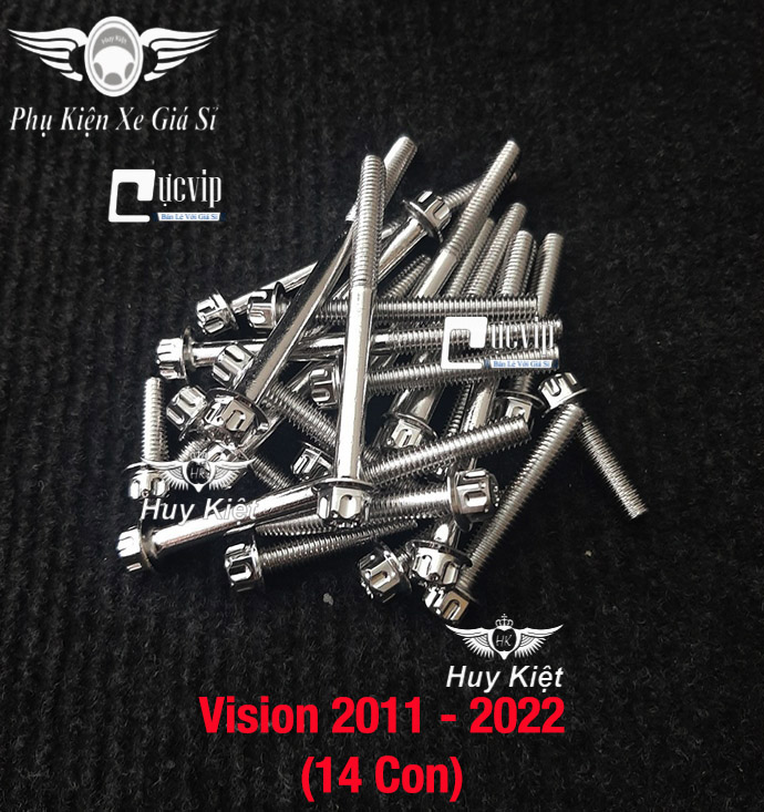Bộ ốc lốc máy salaya inox 304 cho vision 2011 - 2022 ms4904