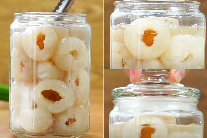 Vải Thiều Nước Đường Lon 565 Gam