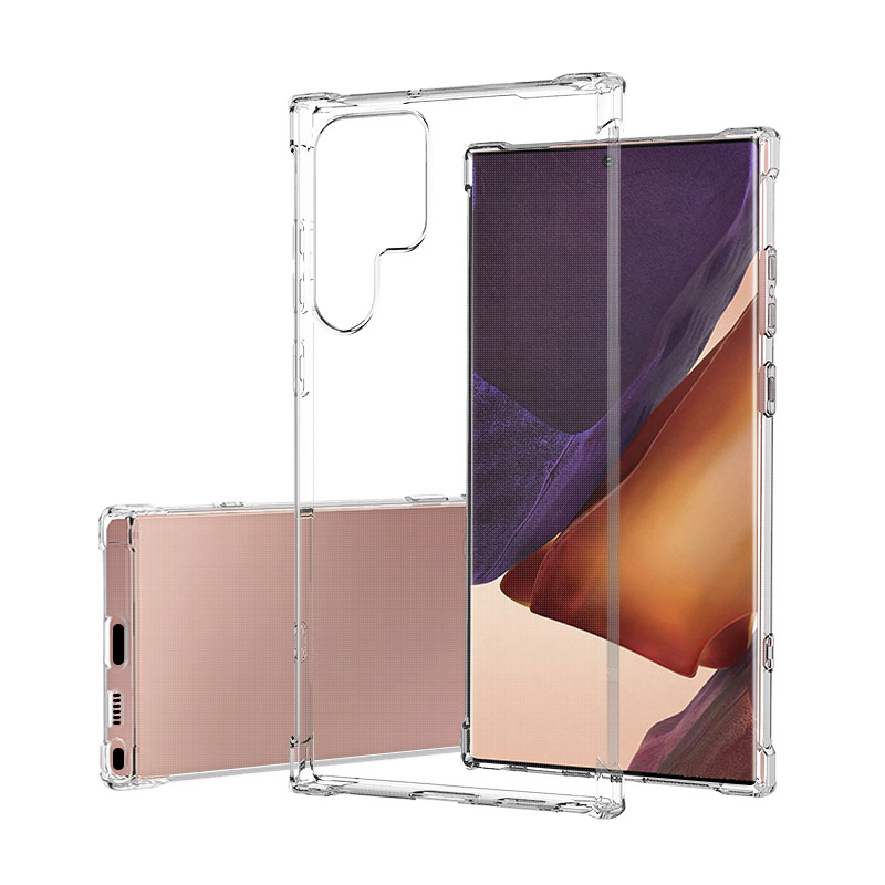 Soft Jelly Case for Samsung Galaxy S22 Ultra S22+ Clear Transparent Cover Samsung Galaxy S22 Plus Shockproof Shell Skin