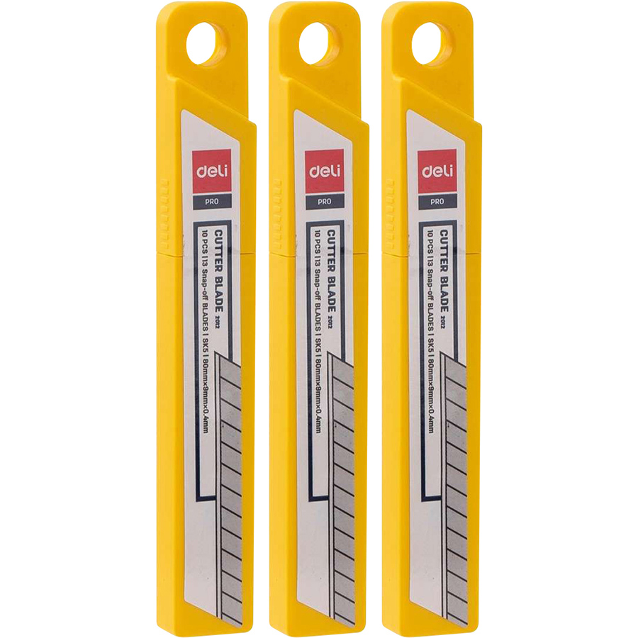 Lưỡi dao Deli 2012 9mm [Hộp 10 lưỡi]