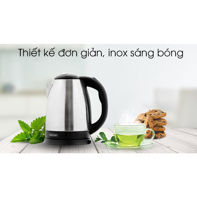 Ấm siêu tốc inox SUNHOUSE SHD1182