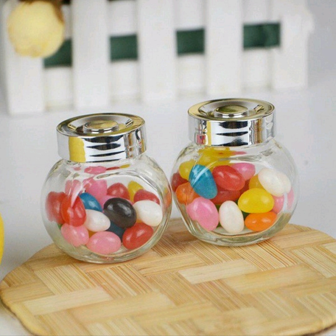 Combo 20 Hủ thủy tinh 2 đáy 50ml nắp Bạc