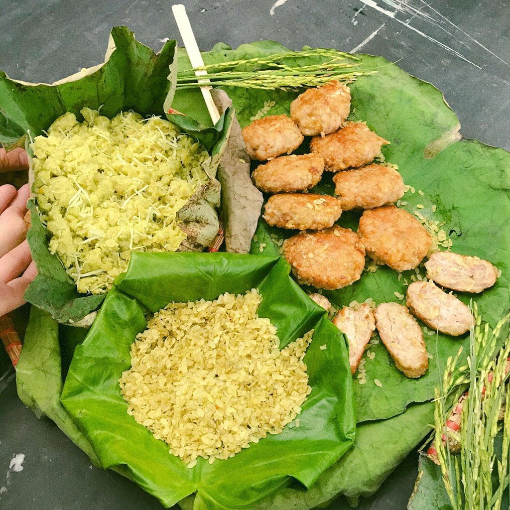 Cốm non làng vòng sấy khô - túi 1kg - bếp chè thái