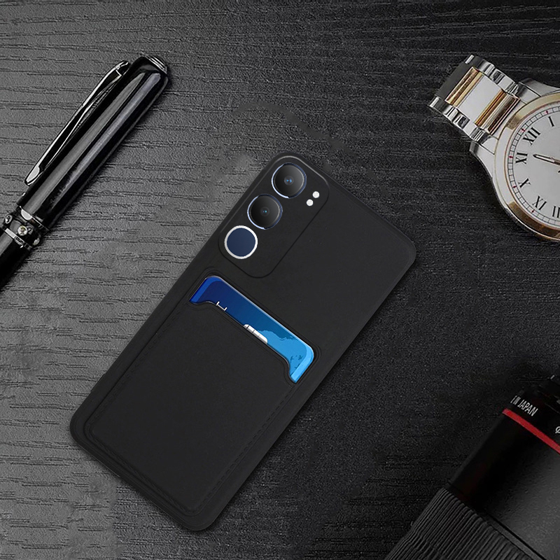 Phone case For Vivo Y19S Back cover Card Slot Card Silica Gel Soft Holder Wallet Case For Vivo Y19S Cover cases.