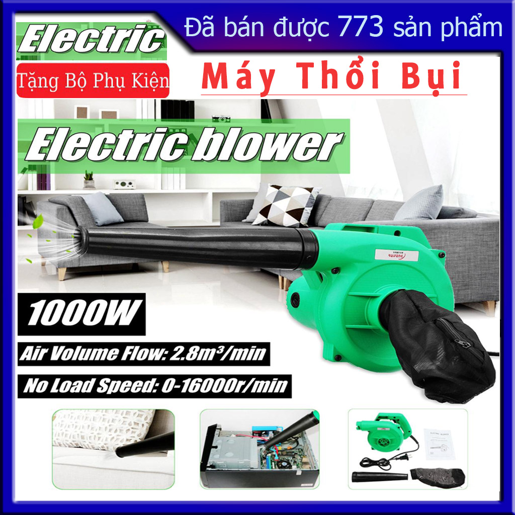 Máy thổi hút bụi phòng nét cầm tay công suất lớn 1000w -máy hút bụi đa năng 2 chức năng hút thổi - thiết bị tiện ích cho gia đình.