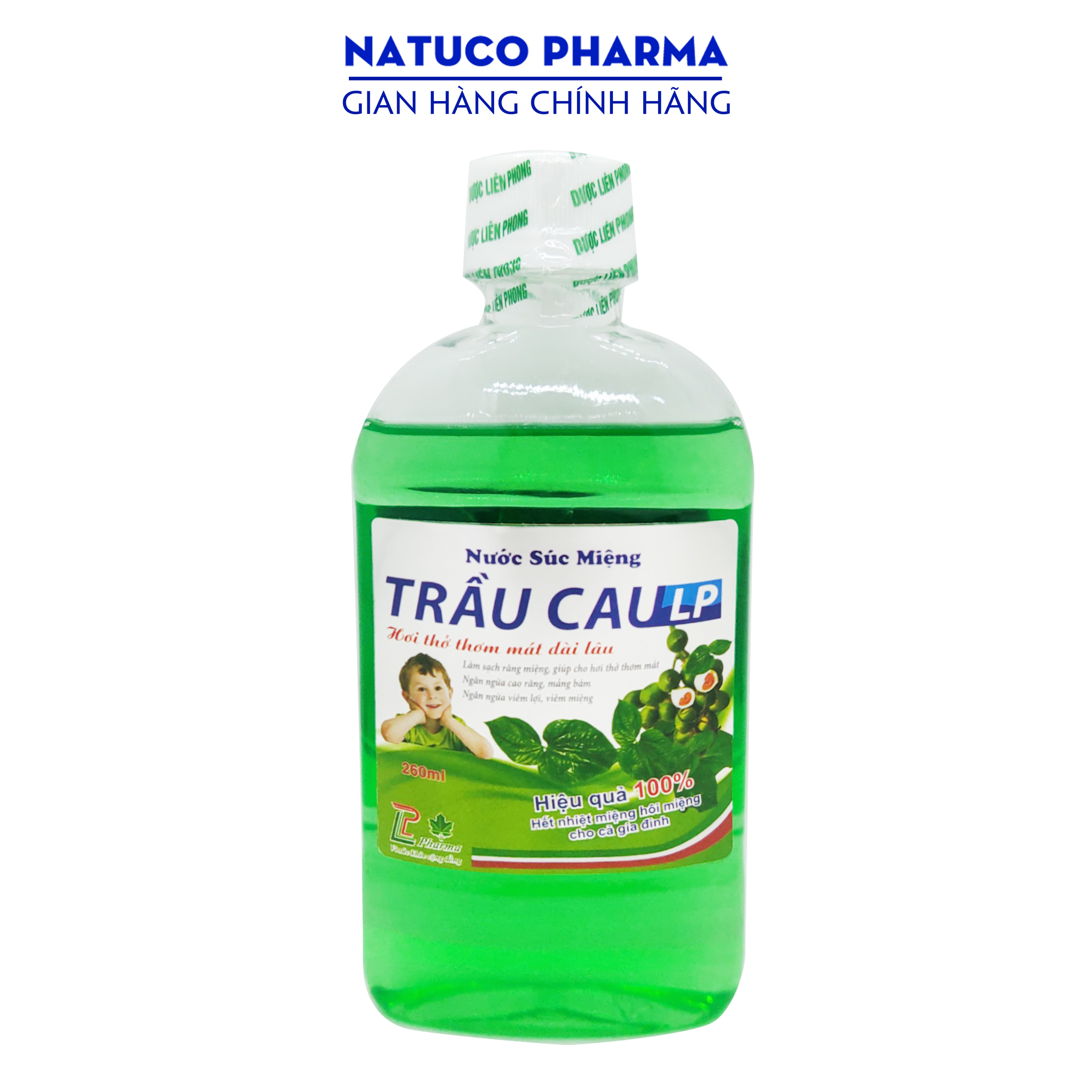 Nước Súc Miệng Trầu Cau LP - giúp giảm hôi miệng, kháng khuẩn, sạch mảng bám, ngăn ngừa virus, viêm lợi - thành phần chiết xuất lá trầu, cau tự nhiên