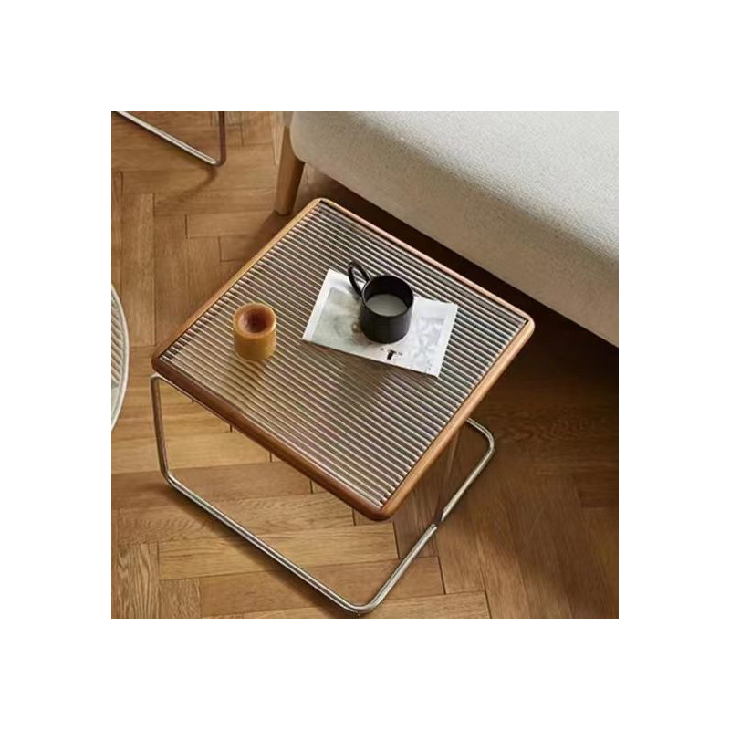 Vine woven tea table, living room, household small unit tea table combination, simple tea table, sofa, coffee table by the side