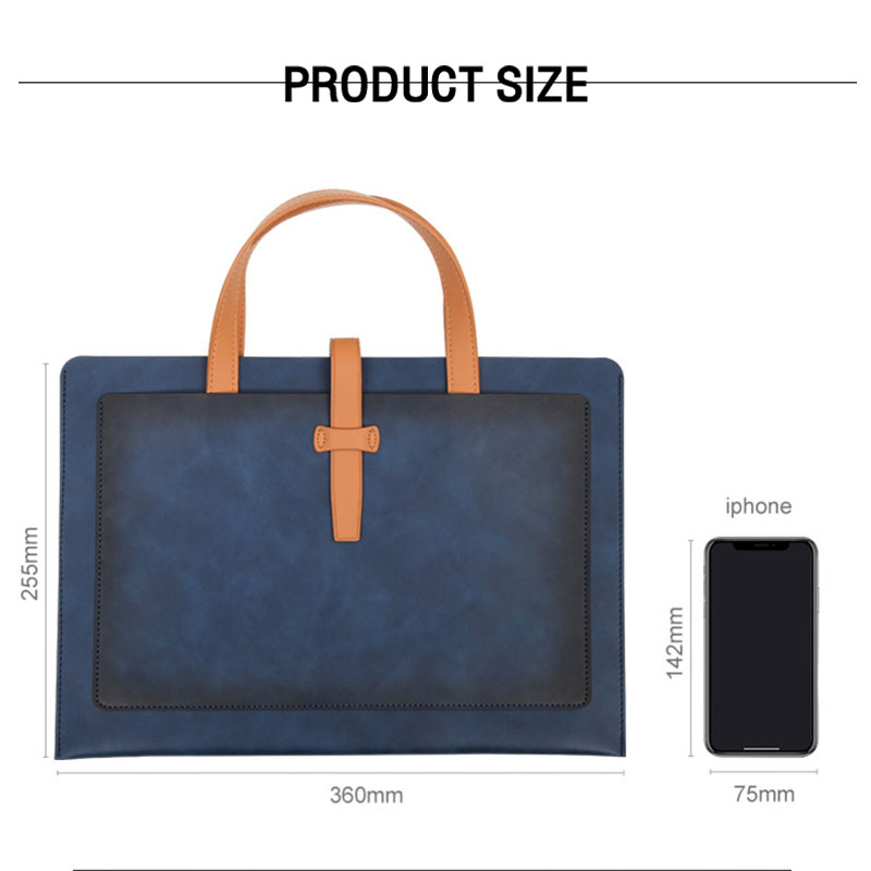 C&K Large capacity briefcase business document bag portable waterproof commuter bag handheld document bag