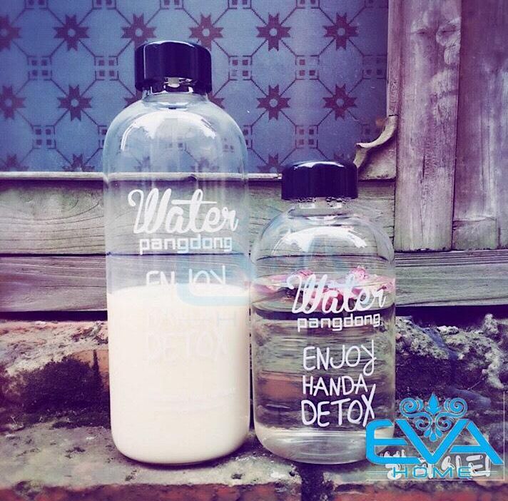 [HCM]Bình Đựng Nước Thuỷ Tinh Detox 1000 Ml