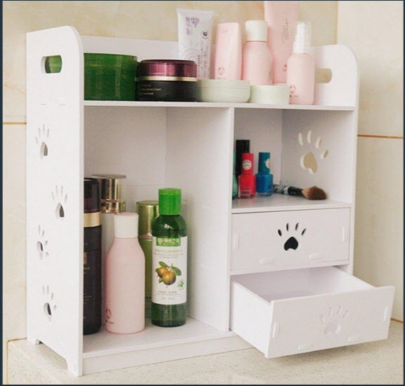 Kệ mĩ phẩm  chân chó kệ đựng đồ trang điểm