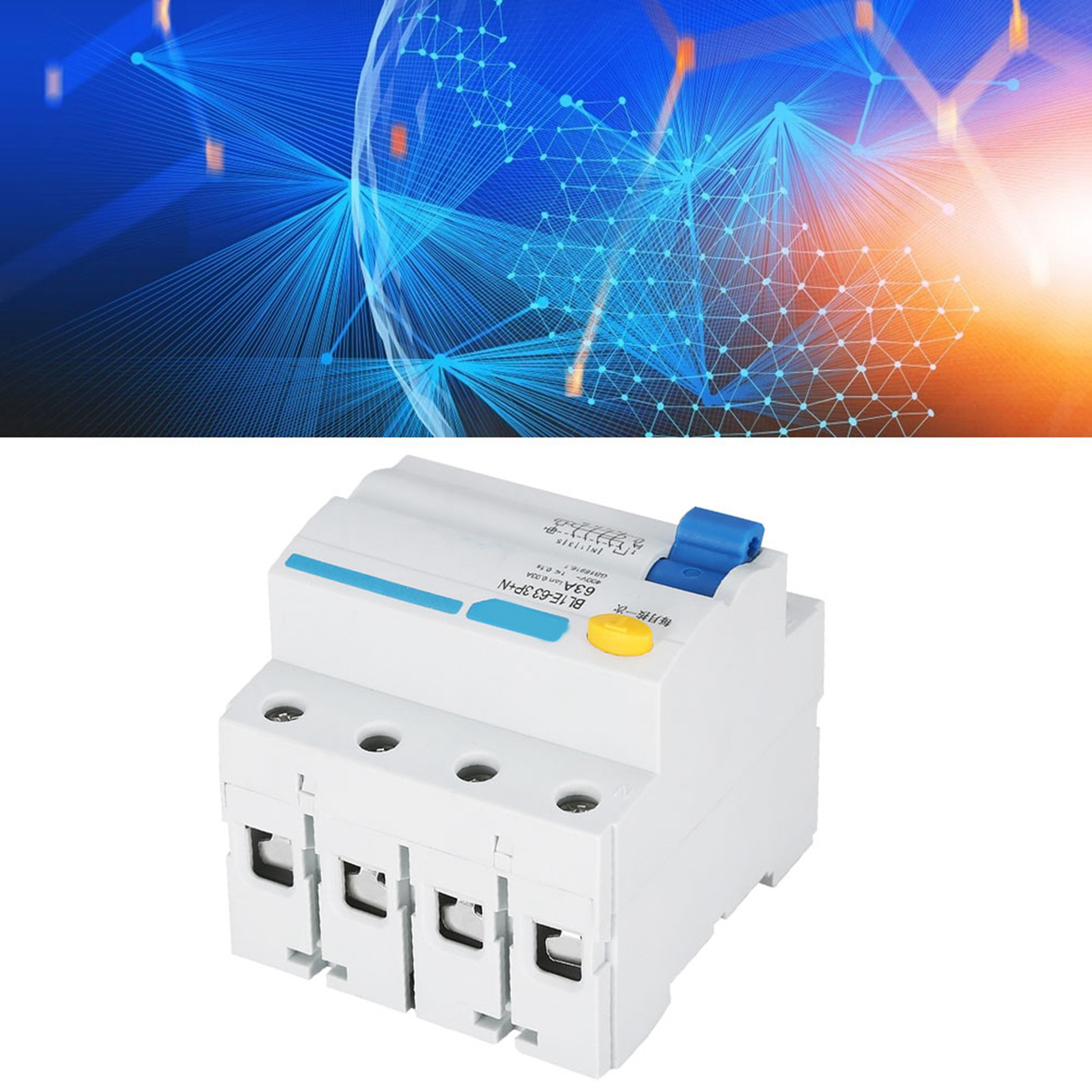 Miniature Circuit Breakers 6kA 3P+N Pole RCCB Residual Current Circuit Breaker