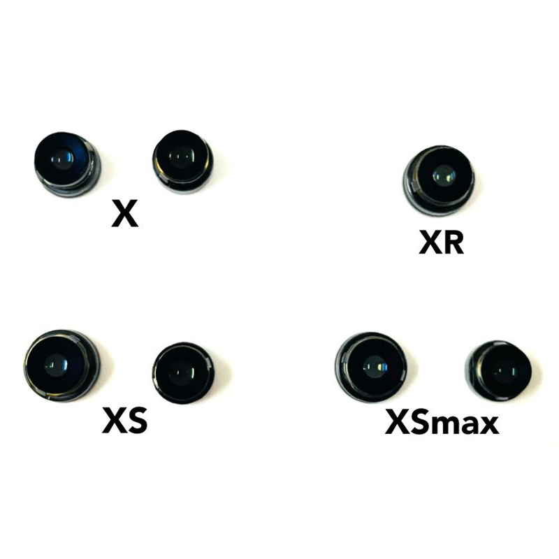 Front/Back Camera Blue Light Bead Lens For iPhone 12 13 14 11 Pro X XS Max XR 7 8 Plus Mobile Phone Replacement Repair Parts.