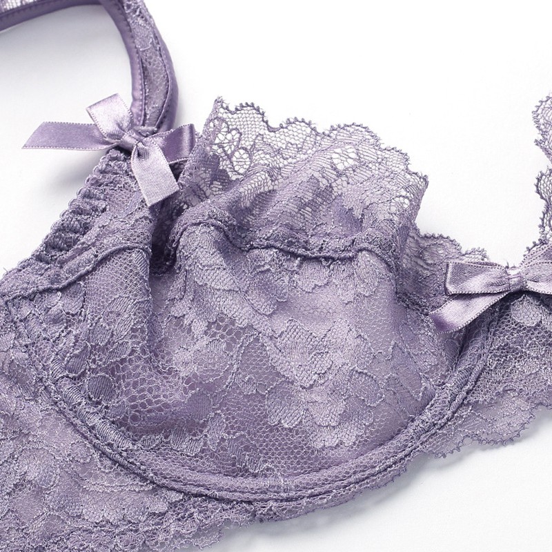 Brand New Transparent Sexy Purple Bra 34DDD/34E Wingslove, Women's Fashion,  New Undergarments & Loungewear on Carousell