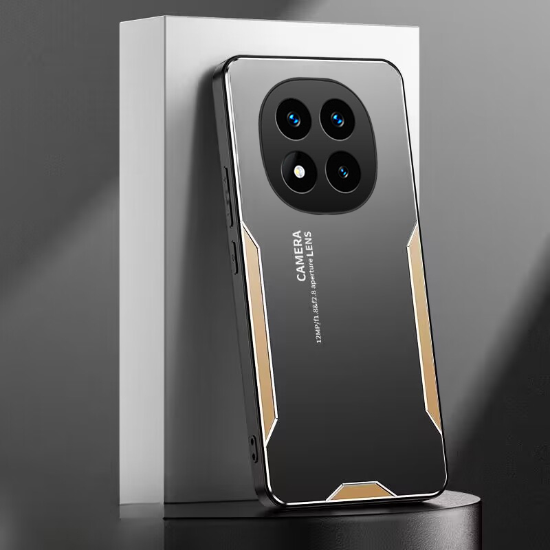 For Redmi Note 14 Pro Case Aluminum Metal Matte Cover Soft Silicone Frame Camera Protection Cover For For Redmi Note 14 Pro + Back cover Phone Cases. 