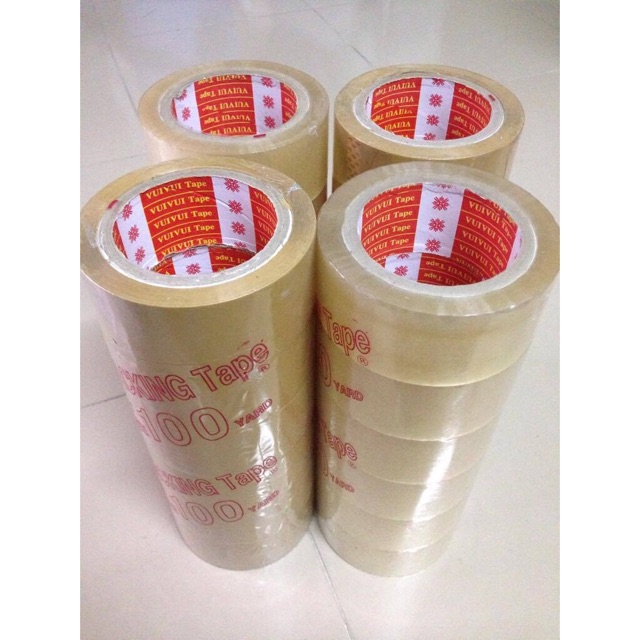 [HCM]Sỉ- Băng keo trong 4cm 200yard/CUỘN