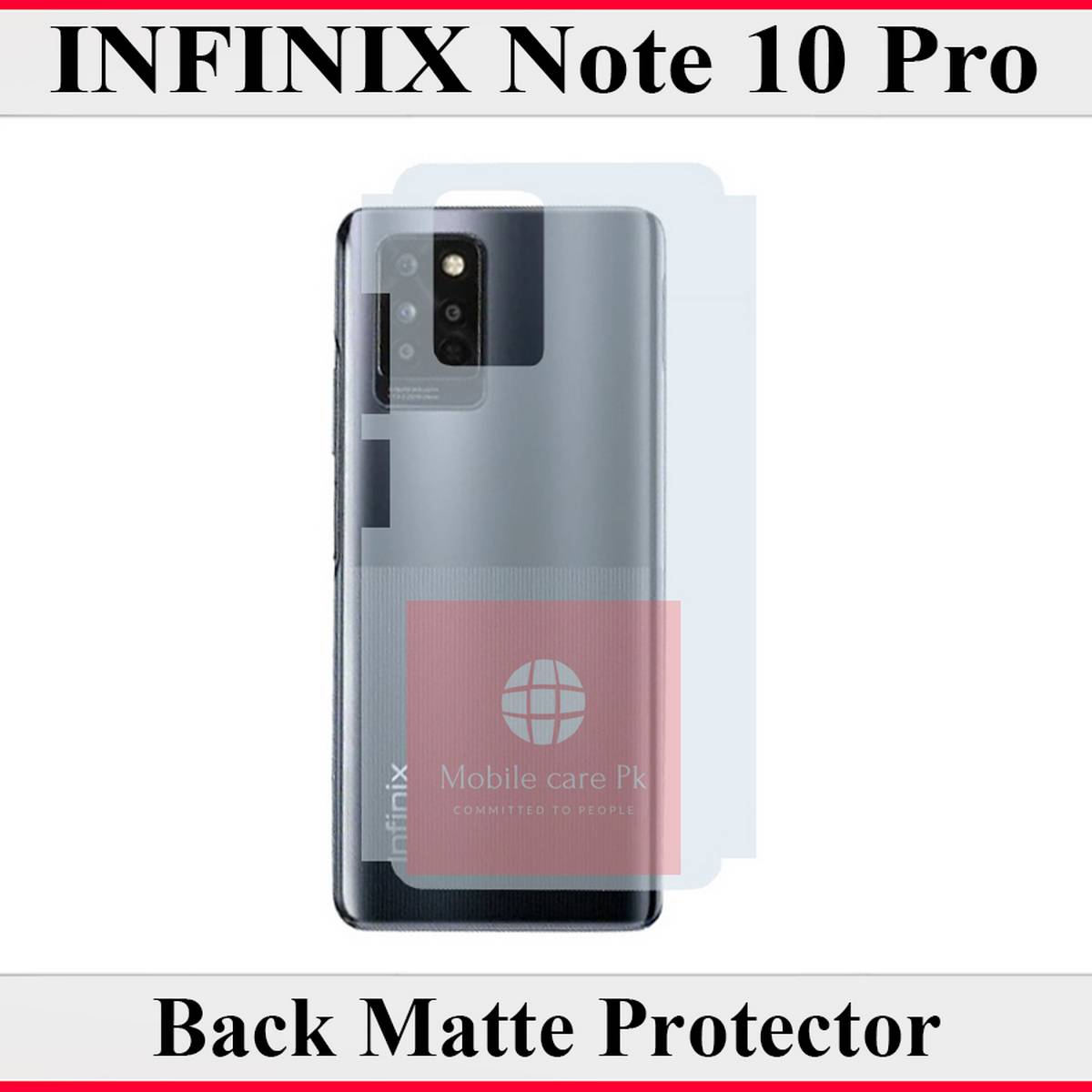 Infinix Note 10 Pro Back Matte Protector Soft Skin Sheet Soft Film Protection For Infinix Note 10 Pro. 