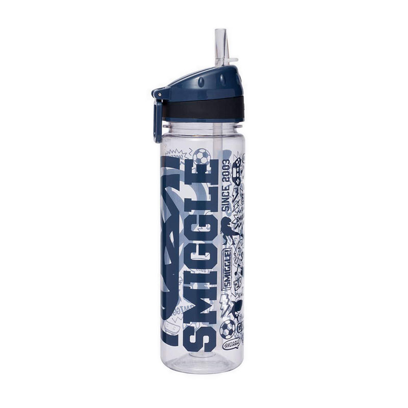 Bình Đựng Nước Smiggle Bình Đựng Nước Smiggler3 Drink Up Plastic 650ML Navy - IGL449757NAV