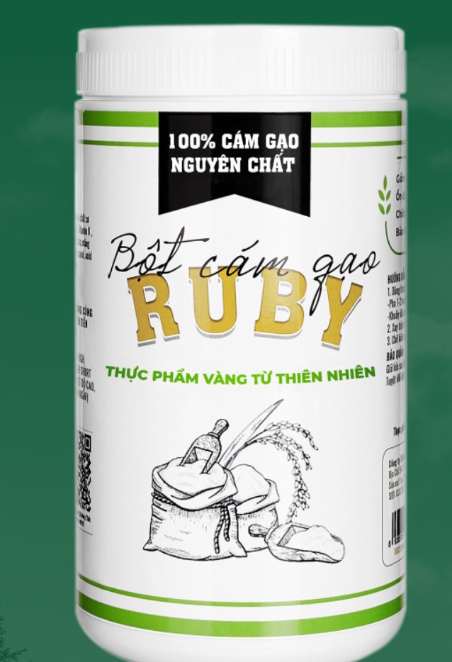 [HCM]Bột cám gạo nguyên chất, siêu mịn RUBY